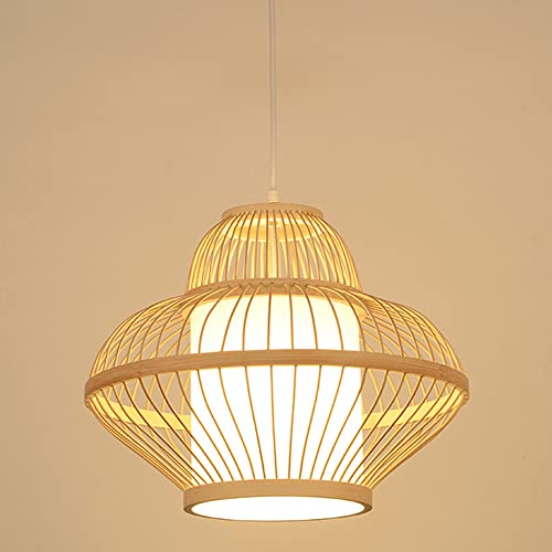 Rotin de plafond suspendu : lustre naturel pour salon et chambre