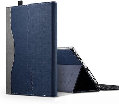 Case Cover Compatible with Lenovo Miix 525/520/510, PU Leather Folio Stand Tablet Case Cover for Lenovo Miix 525/510/520 12.2" 2-in-1 Laptop, Blue