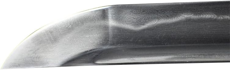 HMS Handmade Sword - Fully Functional Samurai Katana Sword, Sharp 1095 Carbon Steel Blade, Hand Forged Clay Tempered, Full Tang, Black Scabbard, Certificate