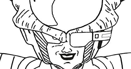 TLDSHOP® - Dragonball Z Pegatinas: Blanco Negro, Freezer - Para aire acondicionado, muebles, coche, motocicleta