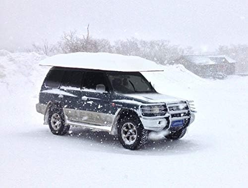 Yiphates Lanmodo 4-Season Automatic Carport Automatic Car Tent Cover Portable Car Umbrella Beach Tent Remote Control with Anti-UV, Water-Resistant, Windproof, Snow, Storm Features - (3.5M, Navy Blue)