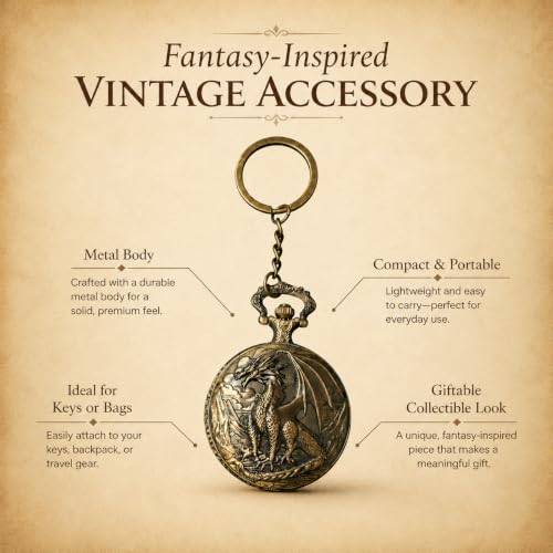 Image of Antique Bronze Pocket Premium Vintage Theme Metallic Home Key Chain & Key Rings | Best Gift for Men, Woman, Boys & Girls on their Special Occassions