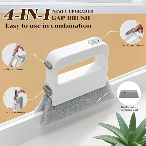 9 Stück Fensterrillen Reinigungswerkzeug Set, Fenster Nut ReinigungsbüRste, RillenreinigungsbüRste für einfache Fensterwartung und Hausreinigung