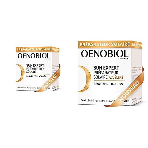 Oenobiol Sun Expert accélère le bronzage et protège la peau du soleil