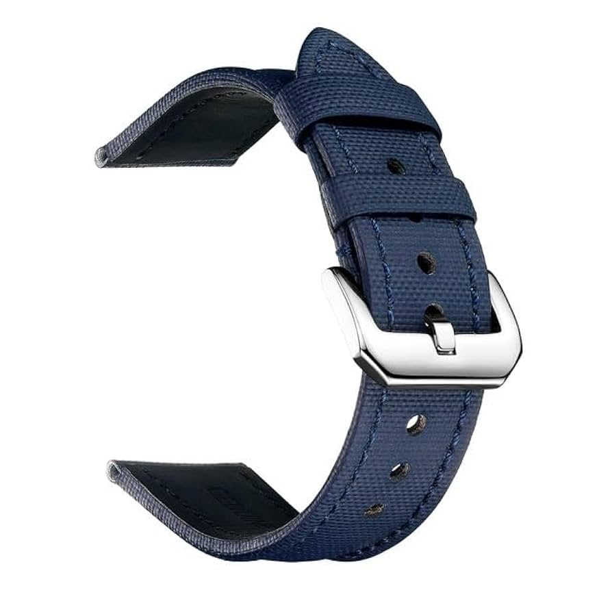 Amazon.co.jp: メンズ腕時計セイルクロスストラップレザー20mm