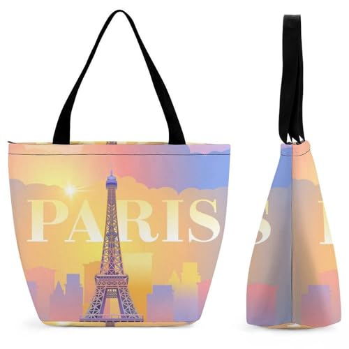 Sac à bandoulière Tour de Paris : le cabas de voyage féminin et raffiné