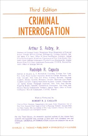 Criminal Interrogation Subsequent Edition book cover