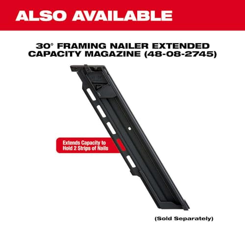 YIBEIW Framing Gun fits Milwaukee 2745-20 M18 Fuel 30-Degree Cordless Framing Nailer with Pivoting Rafter Hook -Bare Tool - Thumbnail 5