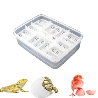 Changyeah boîte d’incubation transparente 16 grilles pour œufs