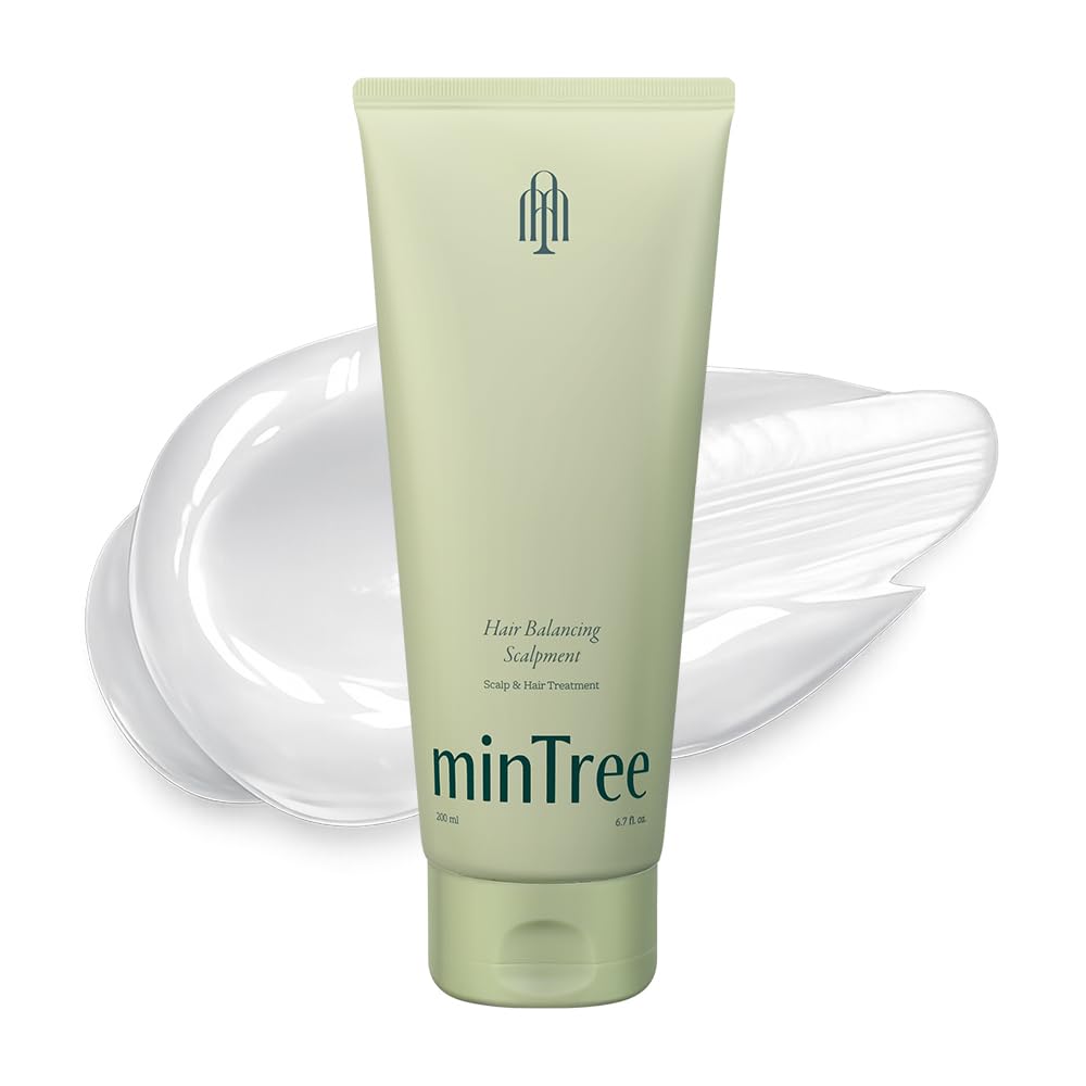 MINTREE Hair & Scalp Treatment 200ml / 6.7 fl oz/Hair Mask/Scalp Soothing/Alleviate Hair Loss/Paraben, Cruelty & Silicone oil free