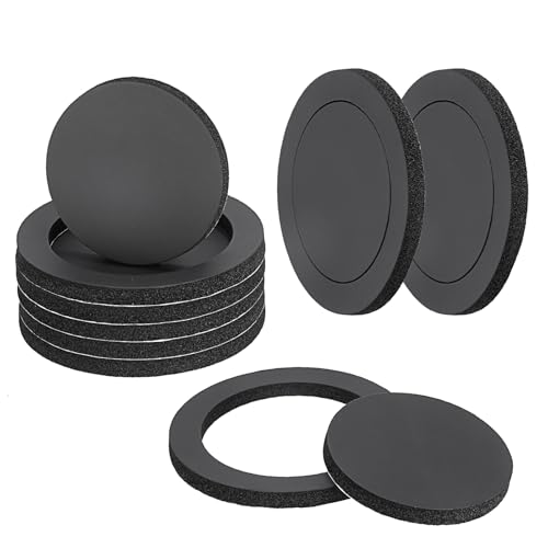 Anneaux de haut-parleur en mousse BTSKY 6,5 mm kit de 8 pièces auto-adhésives