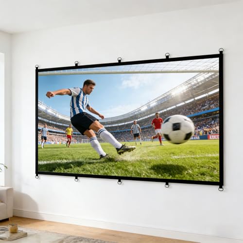 Pantalla de proyección portátil 16:9 con montaje rápido miniatura 2