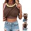 Color-block Drak Brown