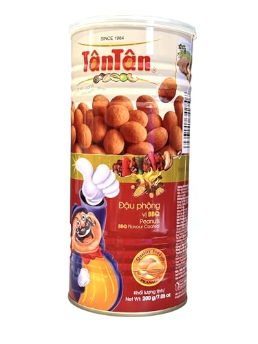 Image of 1 Pack - BBQ Flavour Peanuts - Dau Phong Vi BBQ - 7 oz per Can