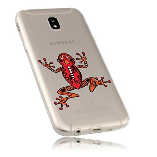 mumbi skal kompatibel med Samsung Galaxy J5 2017 mobiltelefon fodral mobilskal tunt med motiv grott, transparent