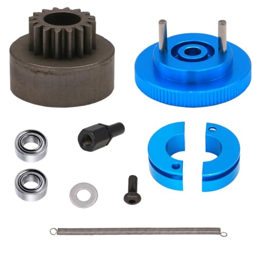 Treehobby 16T Flywheel Clutch Bell & Ball Bearings Set for HSP 94188 1/10 RC 1:10 Car Upgrade Parts...