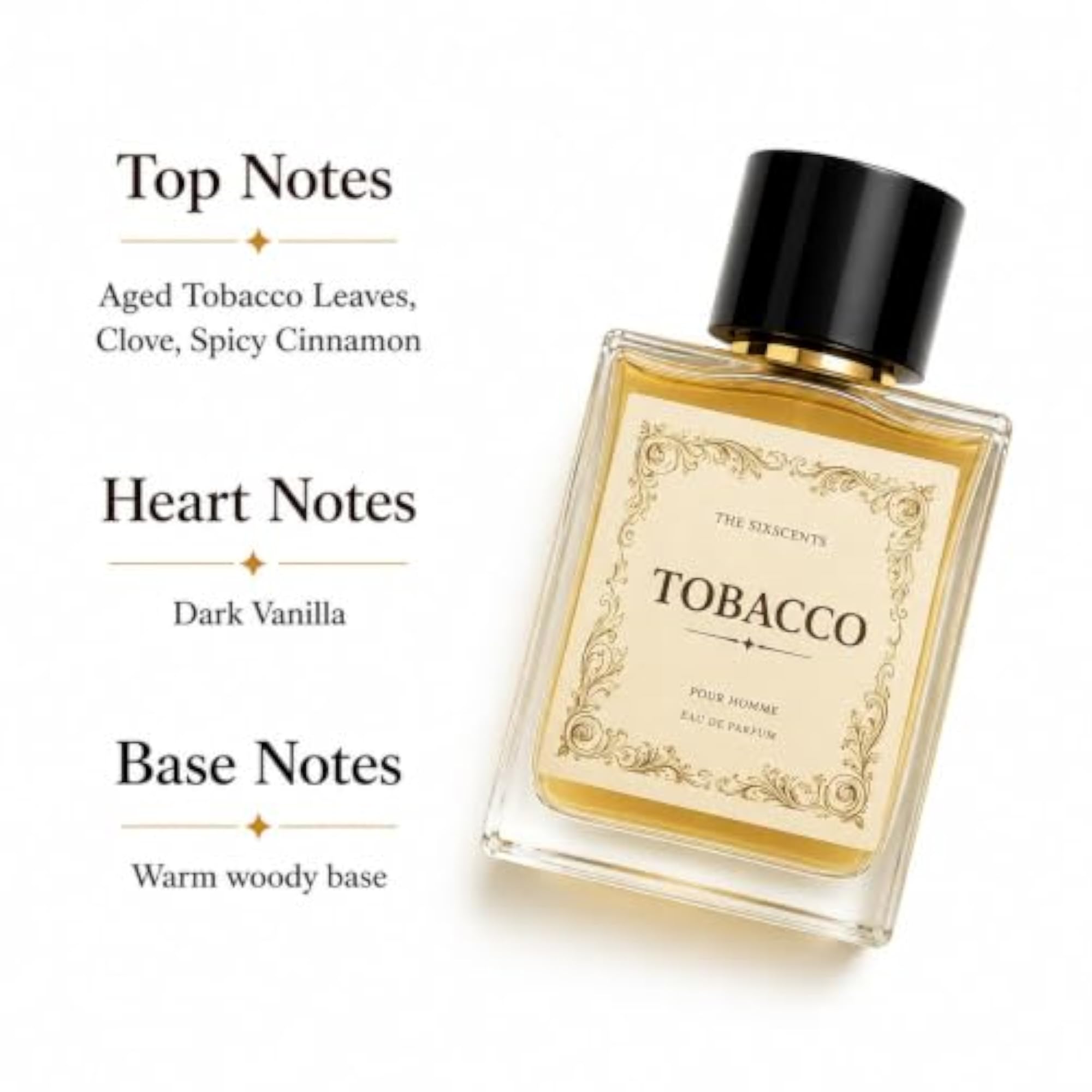 Tobacco For Him Eau De Parfum, Long Lasting Luxury Scent