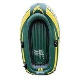 GUOE-YKGM Kayak Schlauchboot Faltkajak Outdoor Beiboot Komfortable Kajak Freizeit Faltboot 1-2 Personen Schlauchboot Marine Sport Angeln Abenteuer Dicke PVC Kunststoff 190 * 98 * 32 cm Grün