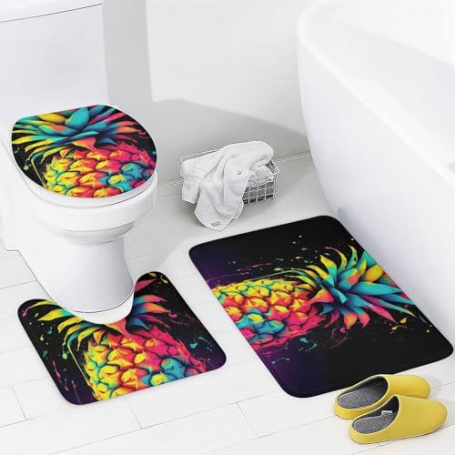 Ensemble de 4 pièces imperméable salle de bain tapis sol - 5