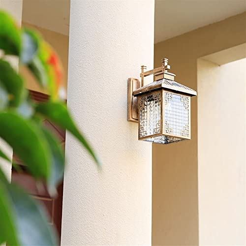 Lampe solaire étanche en bronze pour éclairage de garage