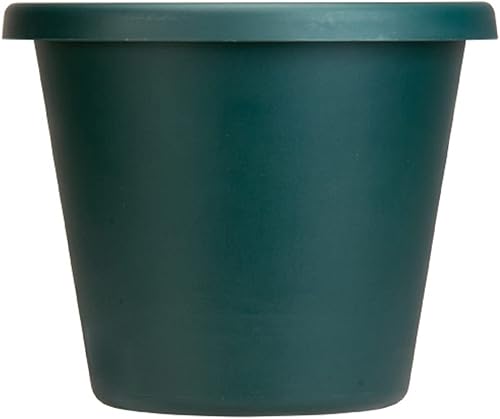 The HC Companies - Maceta redonda clásica de 20pulgadas, maceta grande de plástico para flores, hierbas y plantas de interiores y exteriores, color