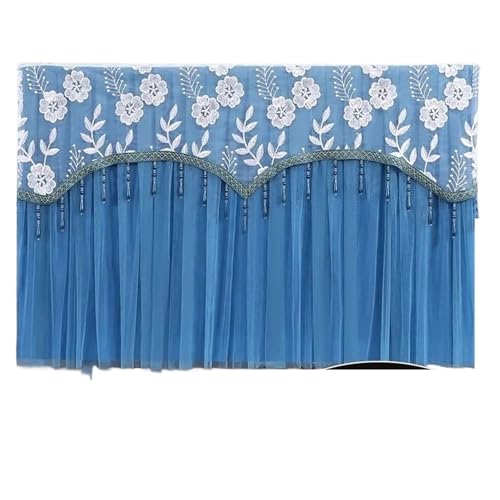 Housse protection TV écran propre sans enlever le tissu bleu