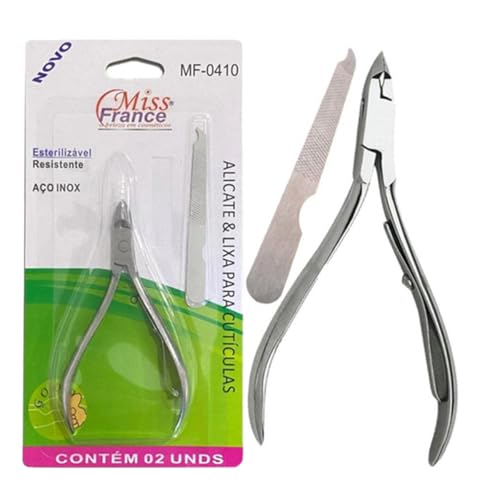 Kit de Manicure Alicate e Lixa em Aço Inox – Precisão, Durabilidade e Cuidados Profissionais para Su