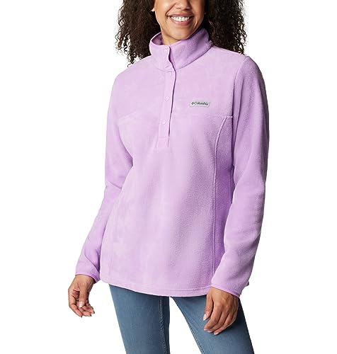 Image of Columbia Womens Benton Springs Half Snap II Pull Over Fleece Jacket, Dark Stone /Canoe /Vintage Blue, 3X