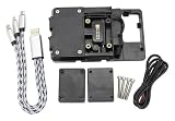 Soporte Movil Moto para Ducati para Multistrada 950 1200S 1200 para Enduro 2015-2017 Soporte para Teléfono Inteligente con GPS Y Navegación(Black 2)