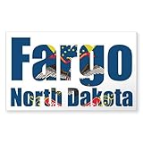 CafePress Fargo North Dakota Sticker Rectangle Bumper Sticker Car Decal