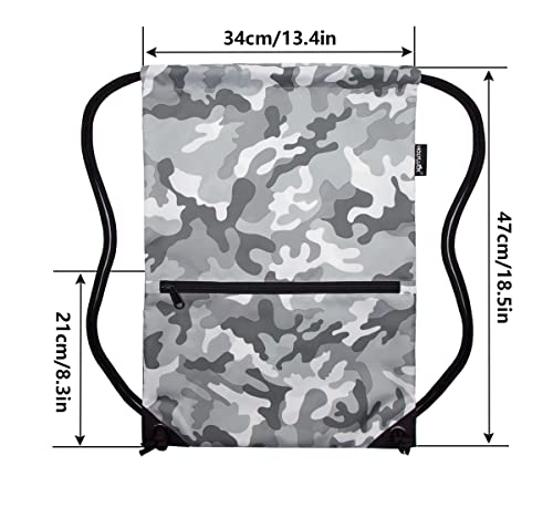 Image of HOLYLUCK Drawstring Backpack Bag Sport Gym Sackpack