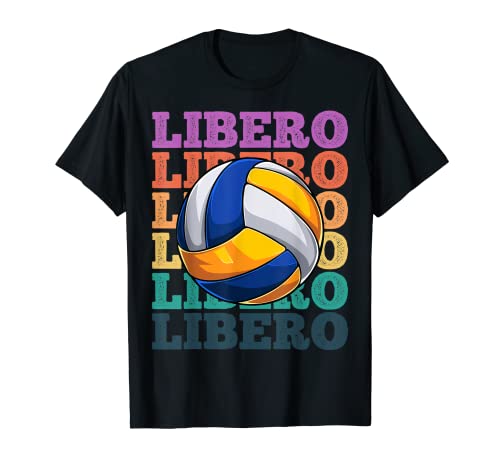 Volleyball Player Team Coach Retro Libero Camiseta