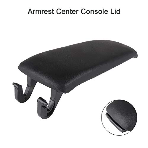 cciyu Armrest Center Console Lid Cover + Base Black Armrest Covers Replacement fit for 2000-2008 for Audi A4 A6 S4