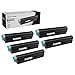 LD Compatible Toner Cartridge Replacement for Okidata 43502001 Type 9 High Yield (Black, 5-Pack)