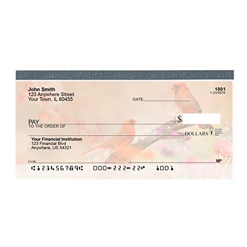 Tranquil Birds Top Tear Value Priced Personal Checks (1 Box of Duplicates, Qty. 100)