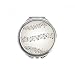 Elegant Black Music 5-le Staff Hand Compact Mirror Round Portable Pocket Glass