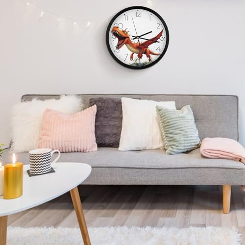 Horloge murale à piles sans tic-tac avec mécanisme de balayage fluide - 6