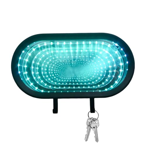 Llavero de garaje, soporte recargable decorativo | Llavero de pared colorido con espejo para garaje, para hombre, padre, marido, niños, entusiastas del coche, oficina en casa, pared, entrada,