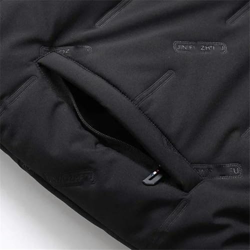 Chaleco de algodón para hombre de invierno deportivo color liso 5