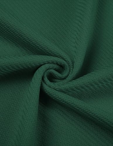 COOFANDY Mens Casual Quarter Zipper Knit Polo Shirts Short Sleeve Summer Beach Shirt Textured Jersey Tops4