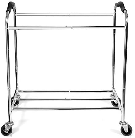 Laundry Hamper, Large Storage Basket Sorter 3 Section Bag Organizer for Dirty Clothes - Toys - Towel,16 X 30 X 35 inch Heavy Duty Laundry Cart Baskets with Wheels in Laundry Room Organization (white)