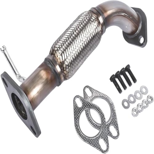 Front Flex Pipe Replacement for Hyundai Sonata 2011-2013 Kia Optima 2011-2015 2.4L 28610-4R000 28610 4R000 286104R000(W/o Oxygen Sensor Ports)