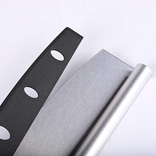 14" Pizza Cutter Stainless Steel Cheese Cutter Rocker Style Blade Sharp And Durable Cutter for Baking Tool for Kitchen - Thumbnail 2