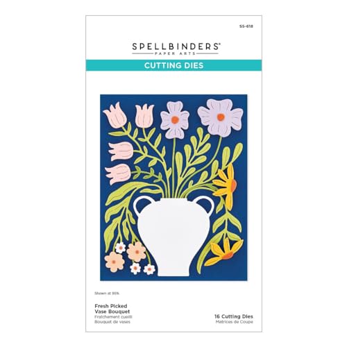 Matrices de découpe bouquet de vase Spellbinders pour vos cartes printanières