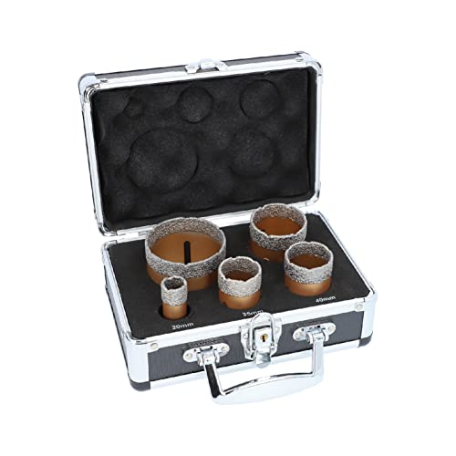 BTEC Fliesenbohrkronen Set für Winkelschleifer M14 Aufnahme Lochsägen Fliesenbohrkrone 20, 35, 40,...