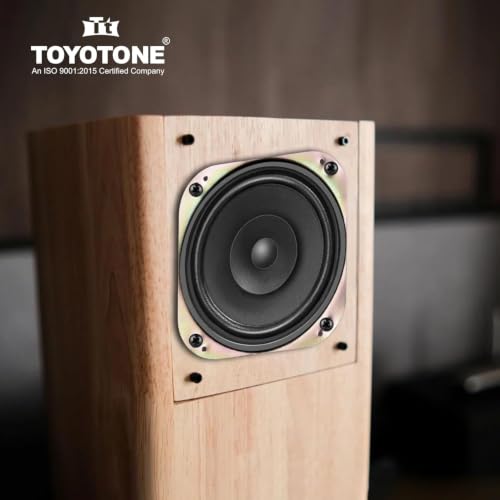 Image of TOYOTONE 3 inch Inch Full-Range Speaker | Dual Cone | 20W Nominal | 40W Max | 4-Ohms | Copper Coil | 53mm Dual Magnet | High Sensitivity | Ideal for Home & Car Audio (Pack of 2) (4 Inch)