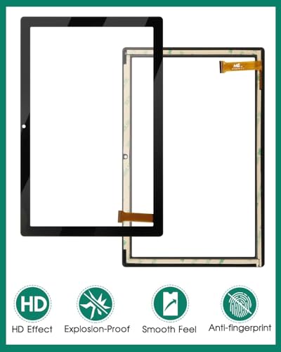 for Sky Devices Pad 10 Max Screen Replacement 10.1\" for Sky Devices Pad 10 Max Tablet Screen Replacement (168 * 240mm,MS 2198-FPC V1.0,Black)(Camera on The Center) - Thumbnail 3