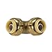 [10-Pack] PROCURU 1/2-Inch Pushfit 90-Degree Elbow, Push-to-Connect Plumbing Brass Fitting for Copper, PEX, CPVC, PE-RT Pipes (8X2012-10P)