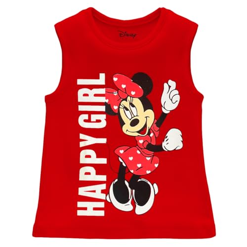 Image of Kuchipoo Disney Girls Sleeveless Regular Fit Cotton T-Shirt