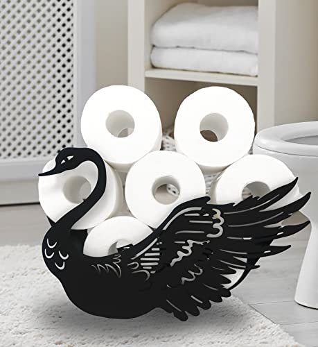 Euiroet Black Swan Toilet Paper Holder